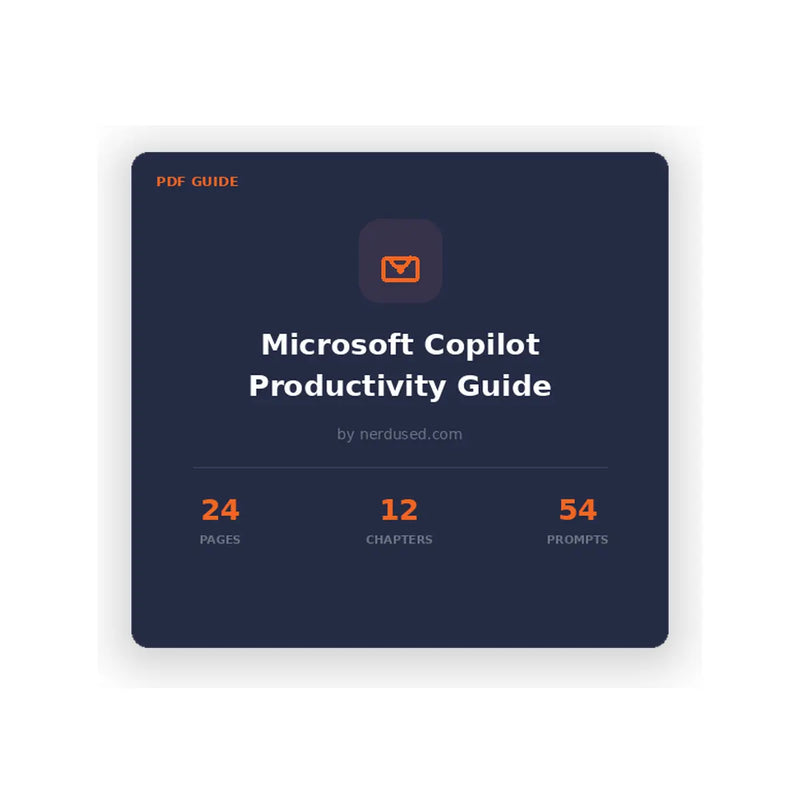 Cover of the Nerdused Microsoft Copilot beginner's productivity guide