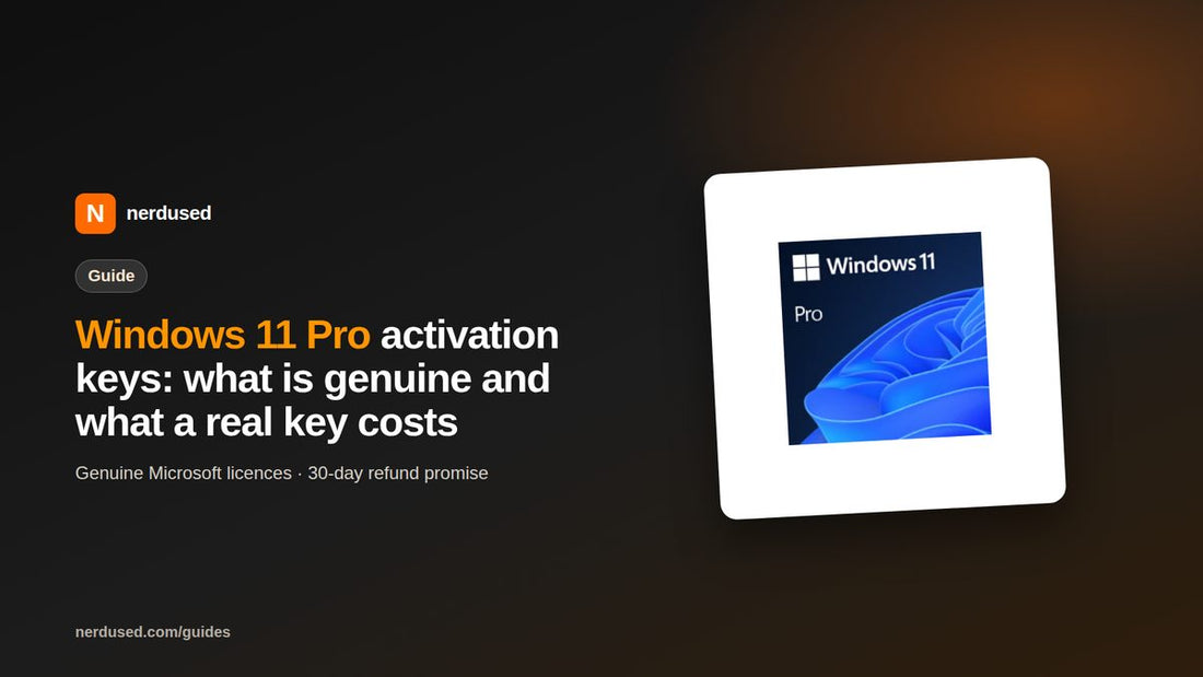 Windows 11 Pro activation keys: what is genuine and what a real key costs | Nerdused guide
