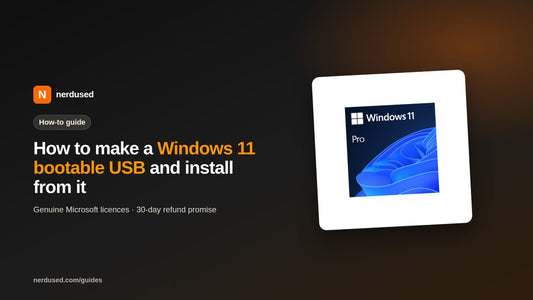 How to make a Windows 11 bootable USB and install from it | Nerdused guide