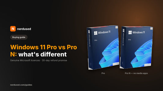 Windows 11 Pro and Windows 11 Pro N boxes compared