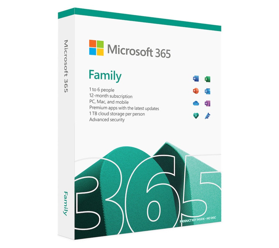 Microsoft 365 Family | 1 YEAR | GLOBAL | 6 USERS | 6TB STORAGE | PC/MAC Instant Download