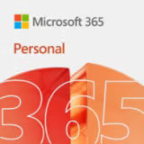 Microsoft 365 Personal subscription box art showing the Office apps for one user