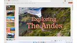 PowerPoint presentation slide titled Exploring The Andes