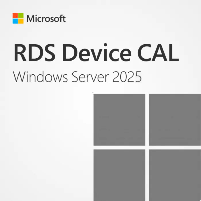 Microsoft Windows Server 2025 Remote Desktop Services 50 device CAL licence artwork