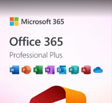 Microsoft Office 365 Pro Plus box art showing the Office apps across PC, Mac, iOS and Android