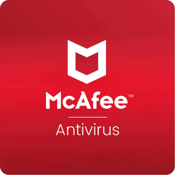 McAfee Internet Security 2025 box art showing antivirus protection for up to ten devices
