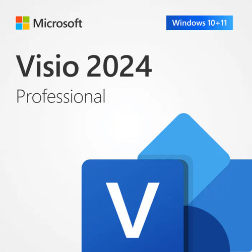 Microsoft Visio 2024 Professional box art for one Windows PC