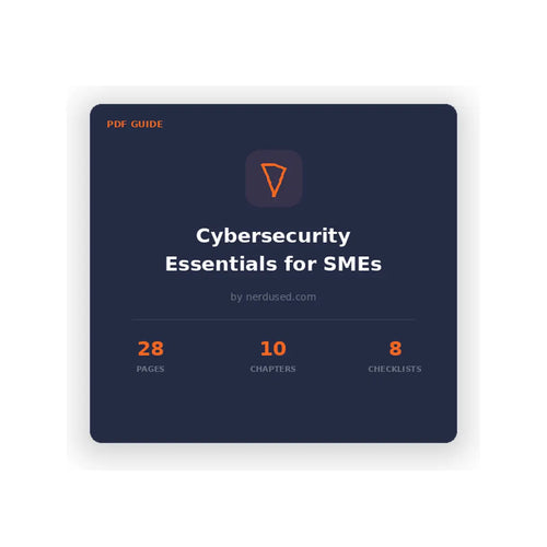 Cover of the Nerdused Cybersecurity Essentials for Small Businesses guide