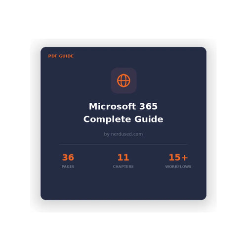 Cover of the Nerdused Microsoft 365 setup and migration expert guide