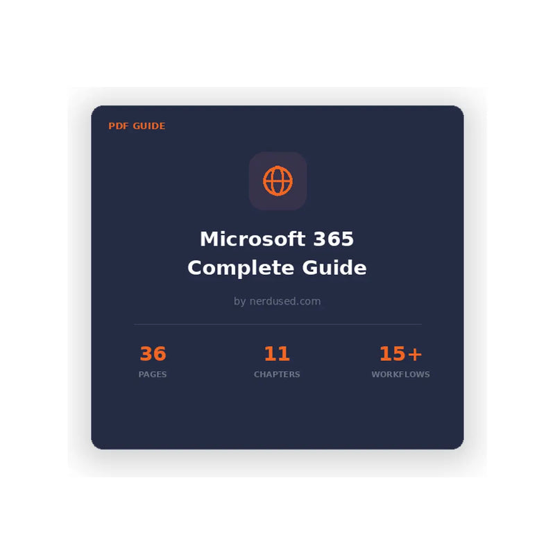 Cover of the Nerdused Microsoft 365 setup and migration expert guide