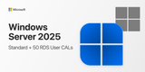 Microsoft Windows Server 2025 Standard + 50 RDS User CALs | Complete Bundle | Lifetime License