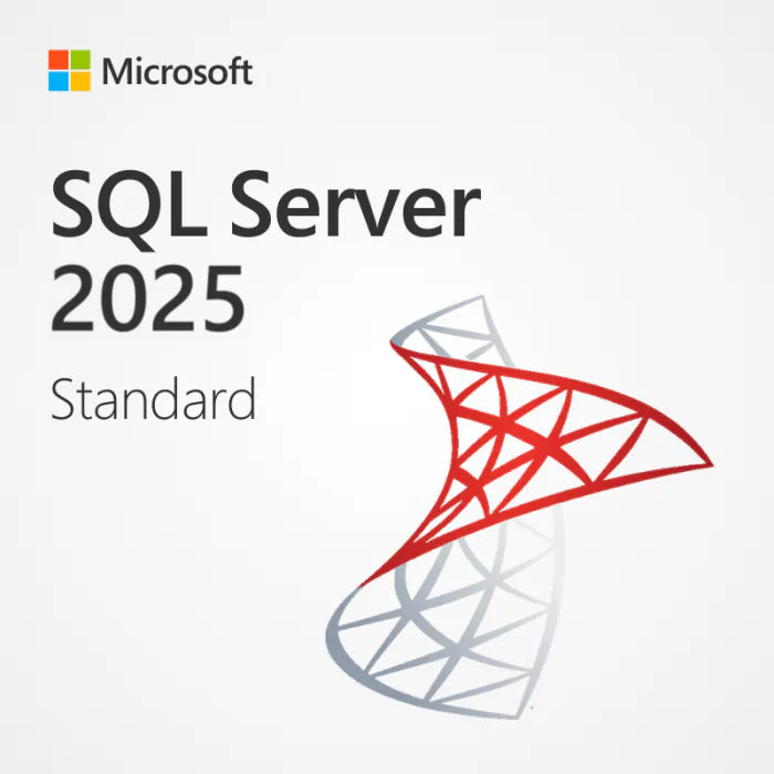 Microsoft SQL Server 2025 Standard retail licence box art