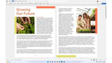 Microsoft Word document layout with images and text design