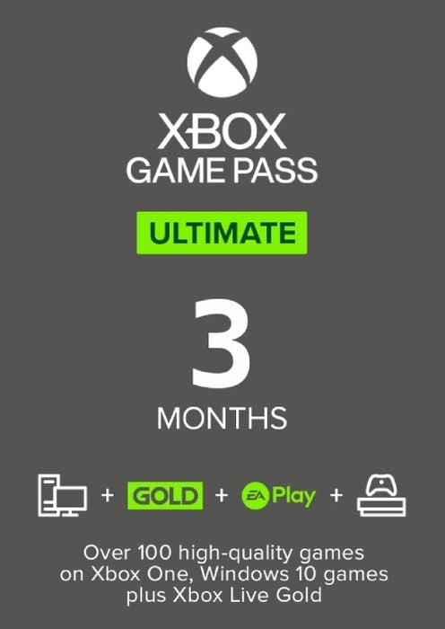 Xbox Game Pass Ultimate –  GLOBAL | 3 Month Membership – STACKABLE | Xbox Series X|S, Xbox One, Windows DIGITAL CODE